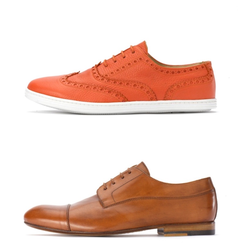 Tombali Deer Leather Brogue and Caio Buffalo Leather Derby Shoe